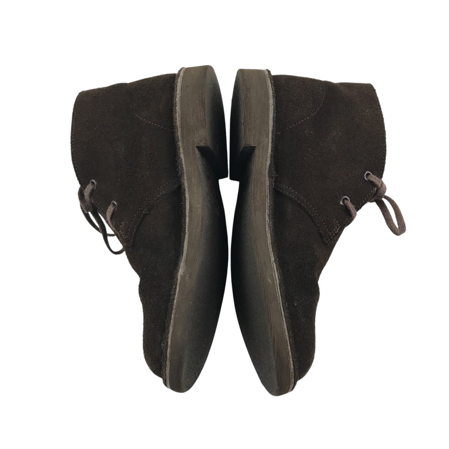Clarks shoes shoe size 2 brown suede leather boots with laces