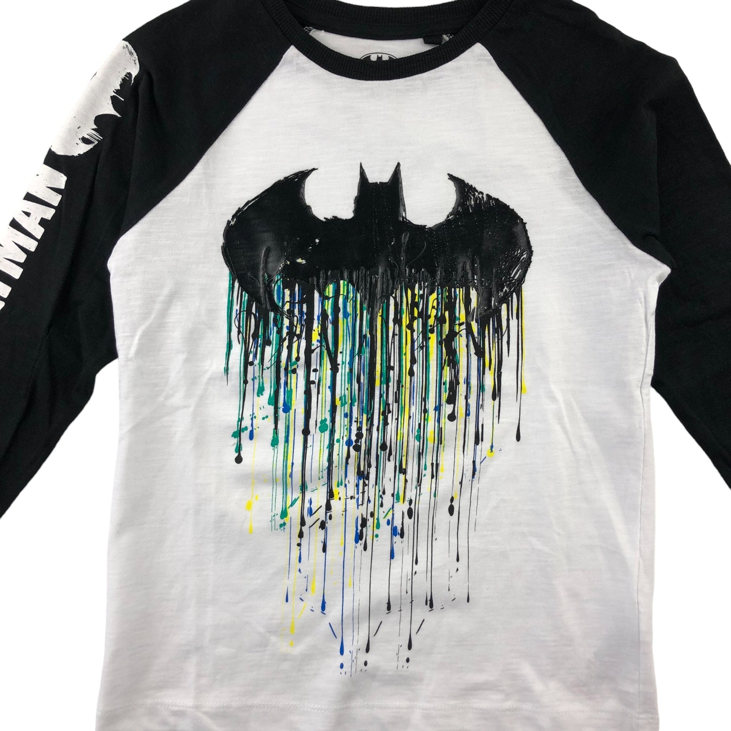 Next T-Shirt 5-6 Years White Batman Signal Graphics