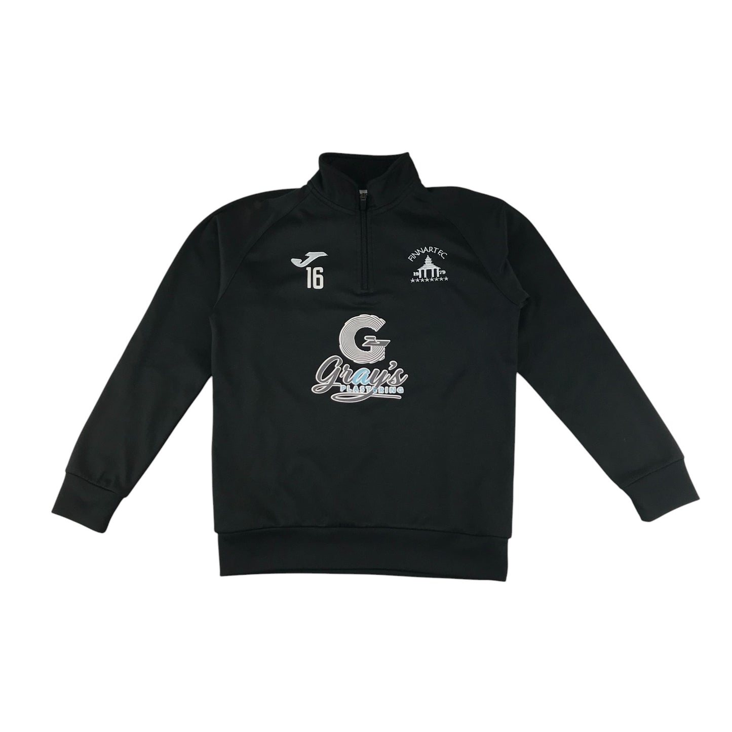 Joma sport sweater 13-14 years black Finnart FC