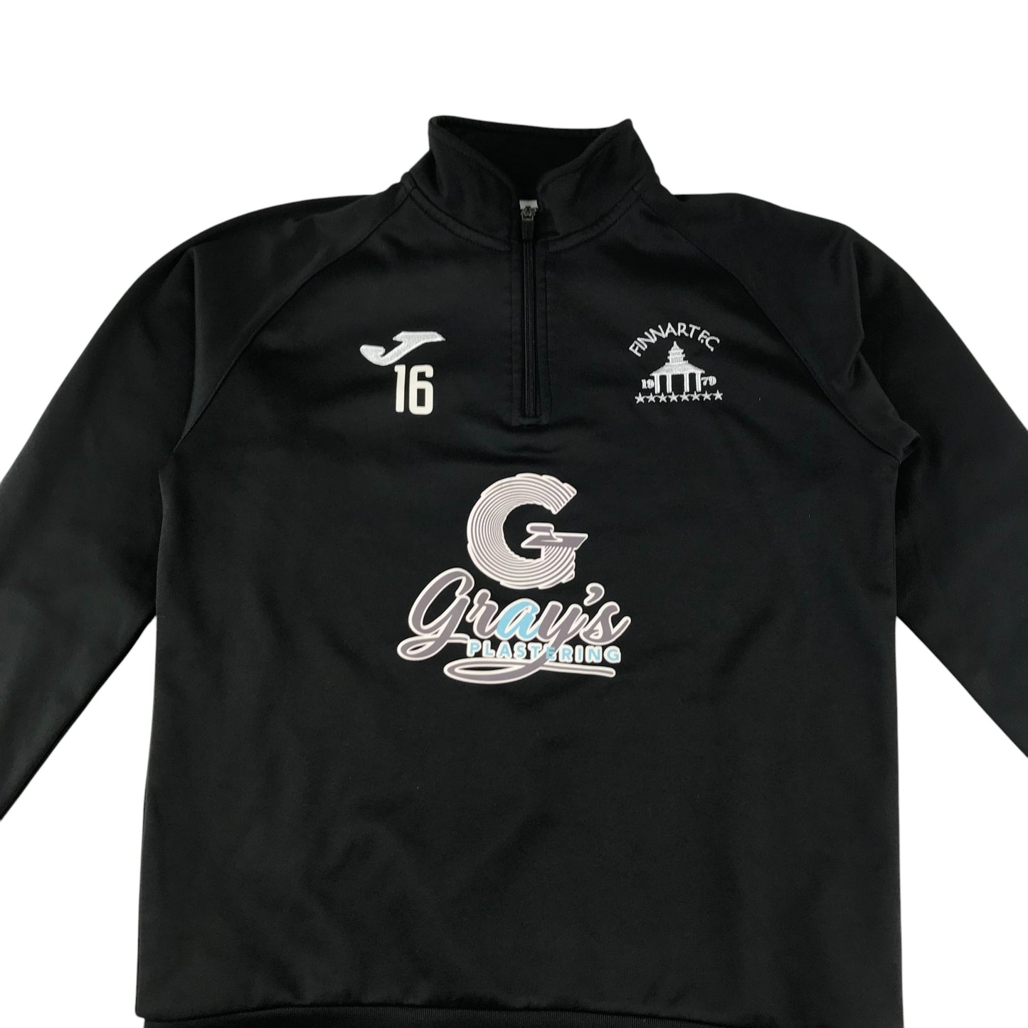 Joma sport sweater 13-14 years black Finnart FC