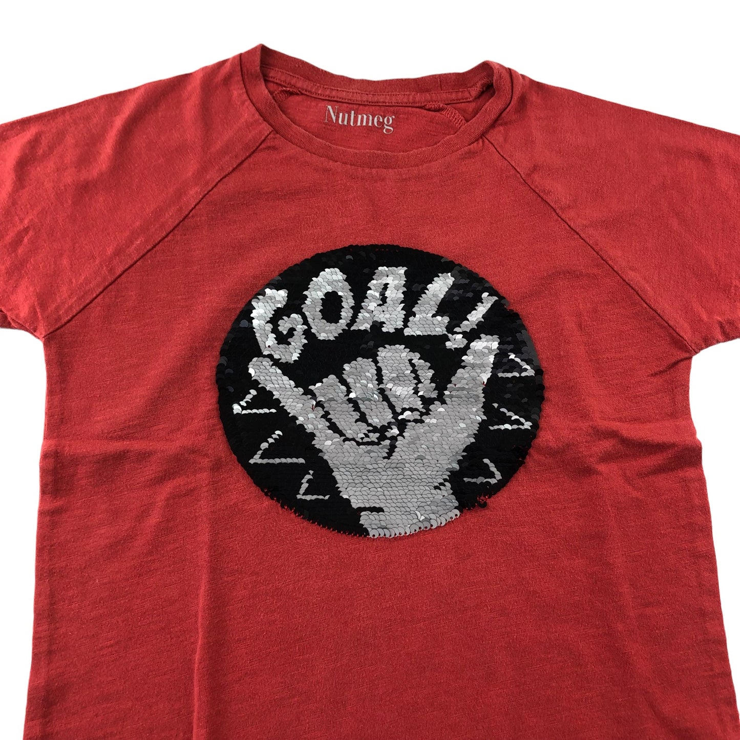 Nutmeg T-Shirt 6-7 Years burnt red Flip sequin Graphic Tee