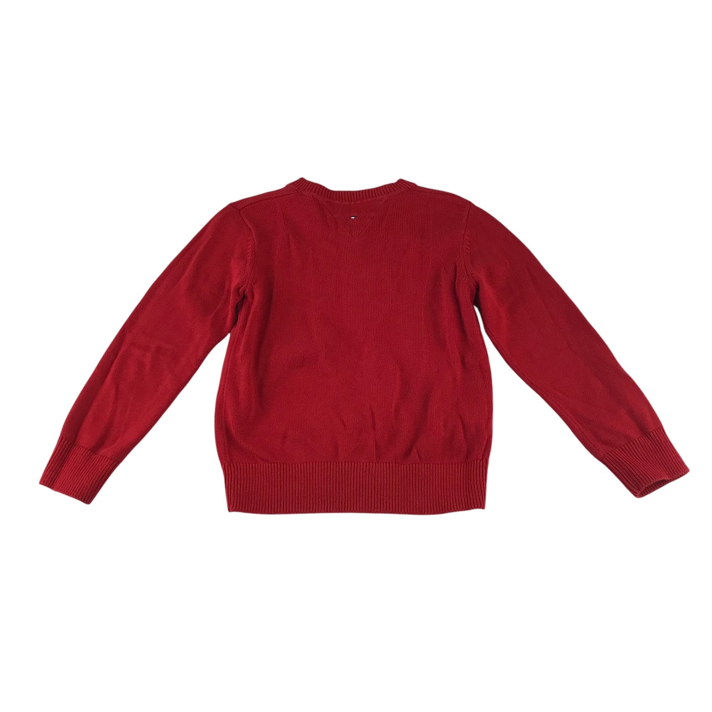 Tommy Hilfiger jumper 5-6 years red v neck with logo pullover