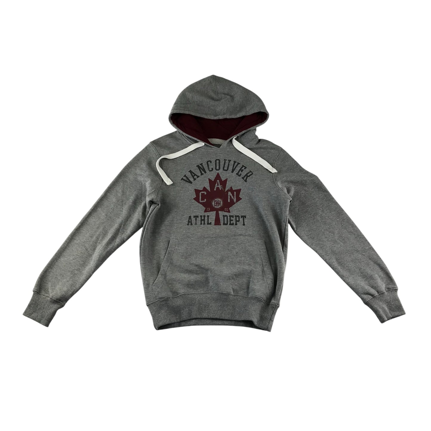 Primark hoodie adult size XS grey Canada print design