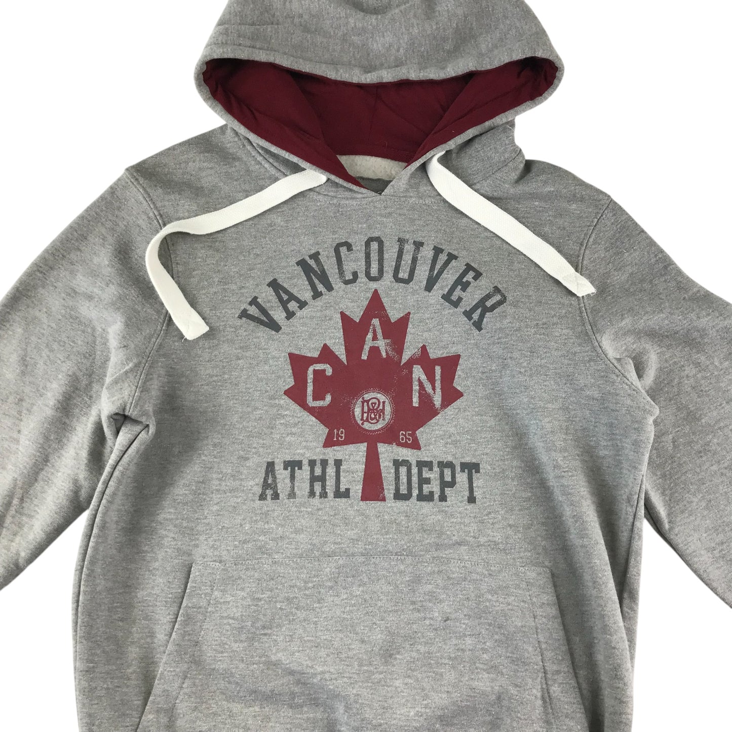 Primark hoodie adult size XS grey Canada print design