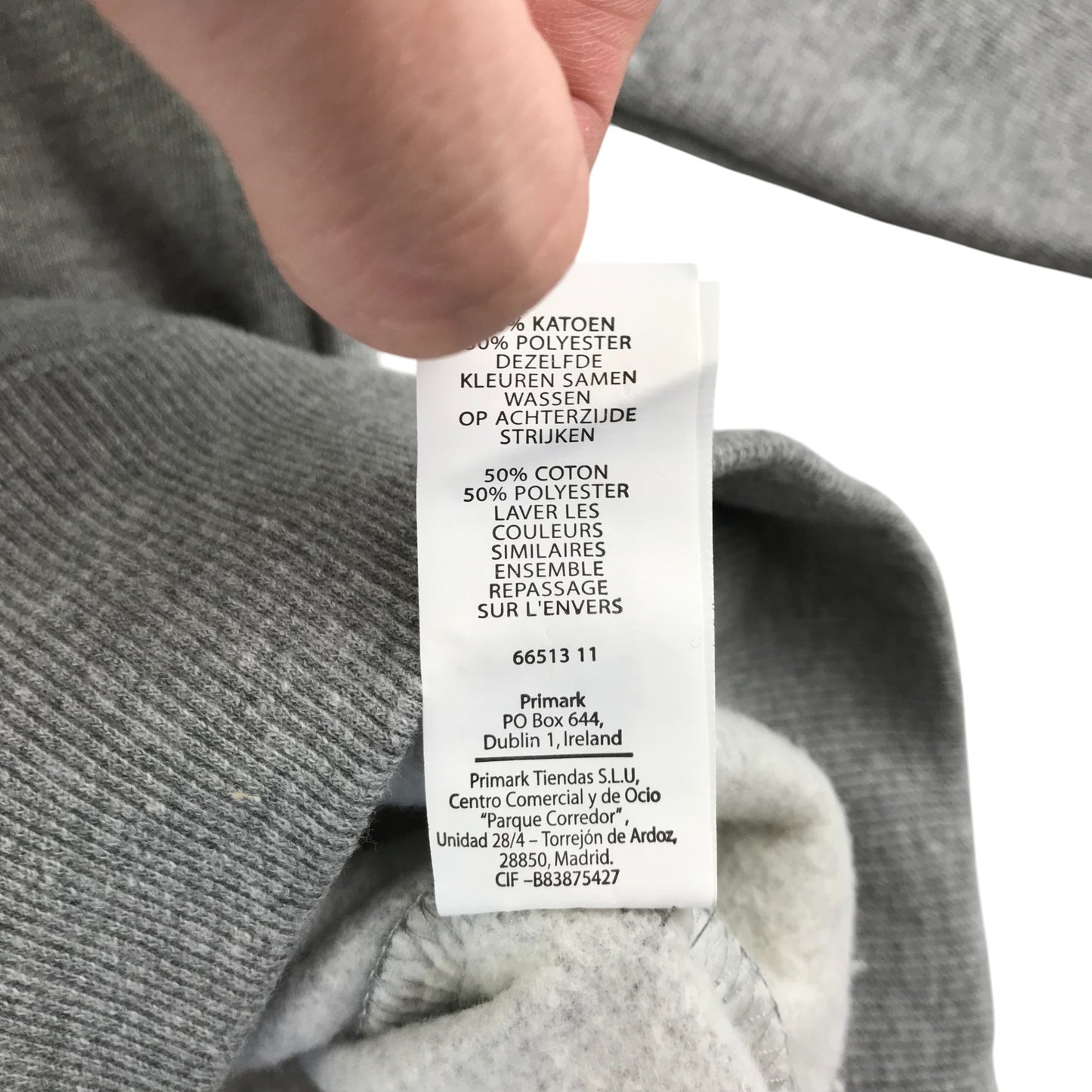Primark hoodie adult size XS grey Canada print design