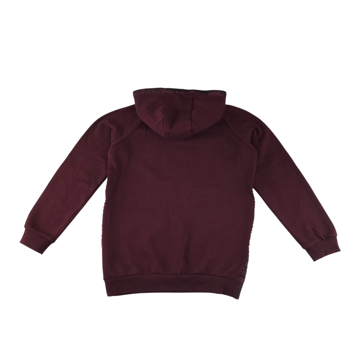 Primark hoodie 13-14 years burgundy plain NYC jersey material