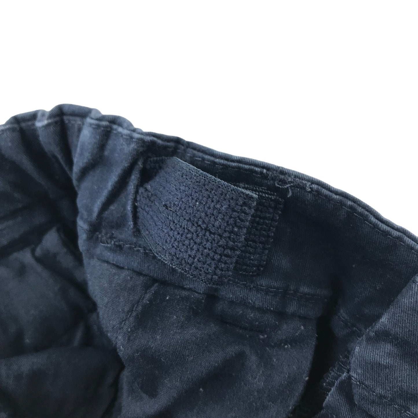 M&S Trousers Age 5 Navy Blue Chino Style Adjustable Waist