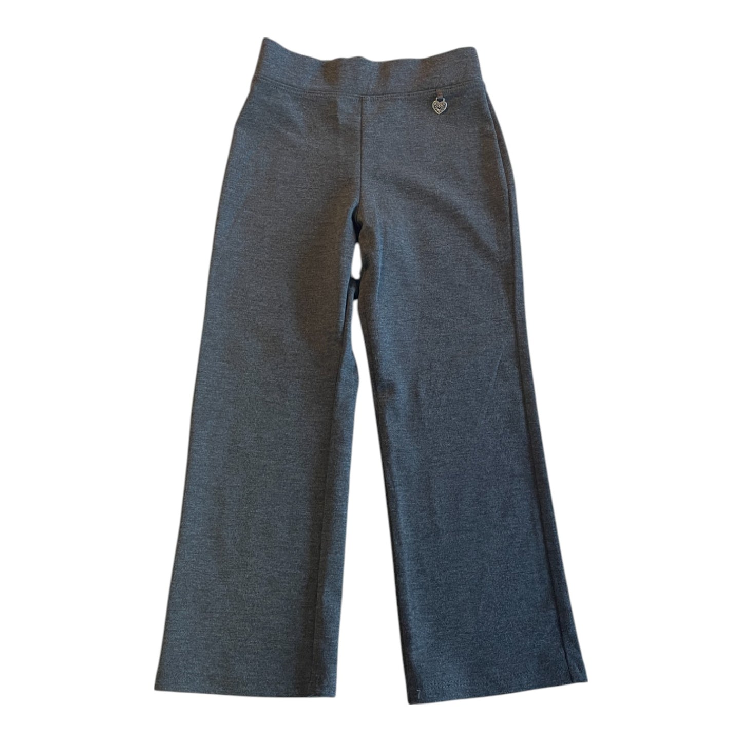 George school trousers 4-5 years grey girls jersey straight leg with love heart trinket