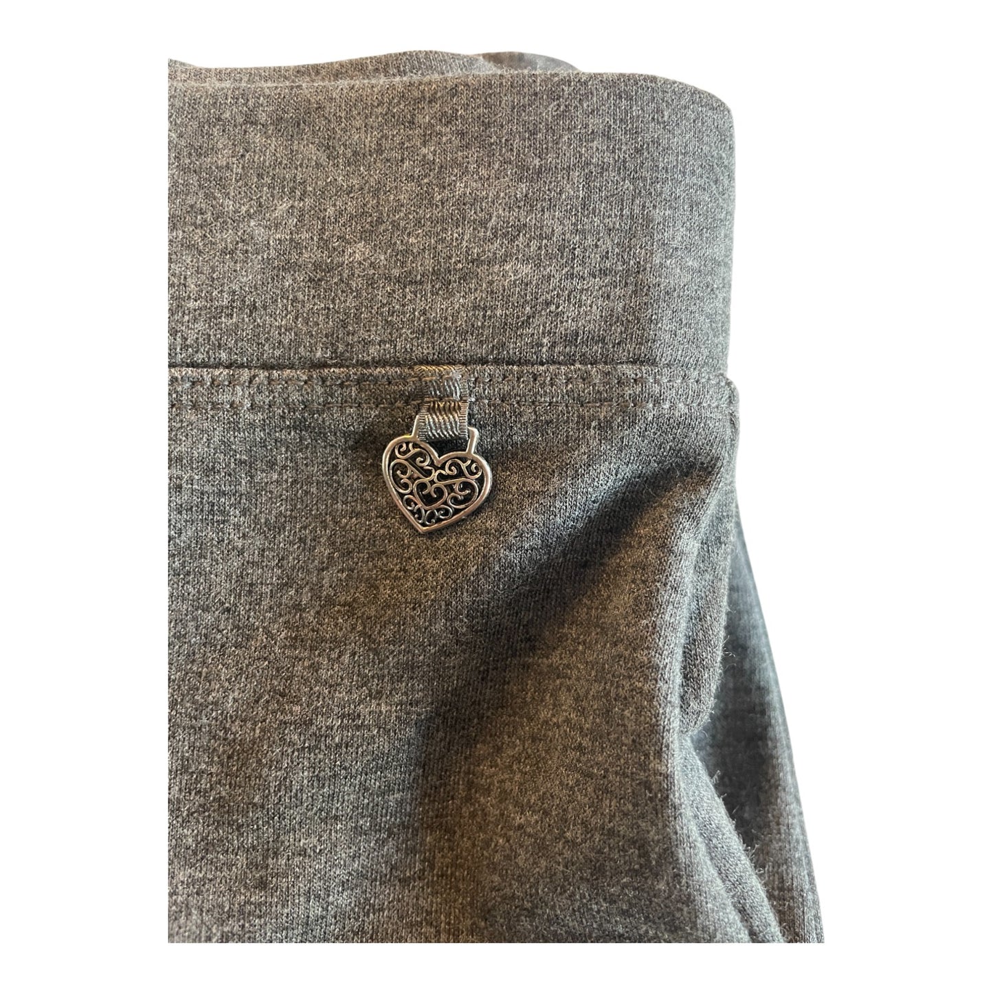 George school trousers 4-5 years grey girls jersey straight leg with love heart trinket