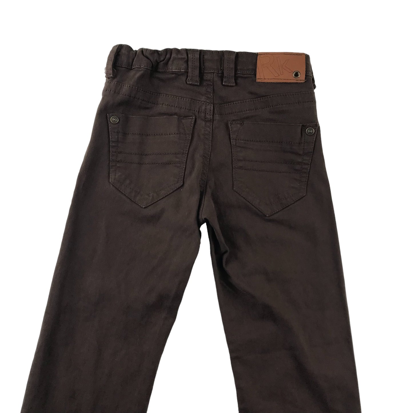 Republic of Kids Trousers Age 5 Brown Adjustable Waist Denim Style
