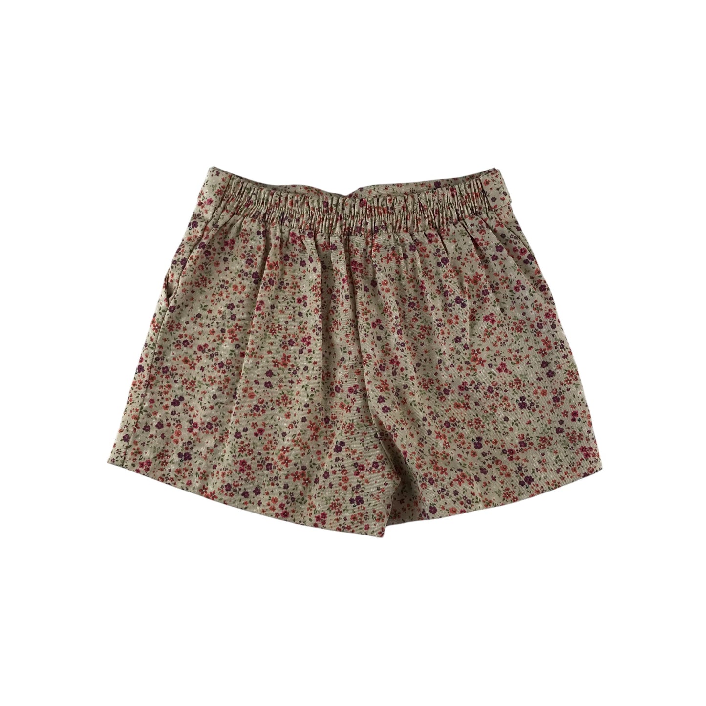 Tu shorts 6-7 years multicoloured floral design with belt cotton