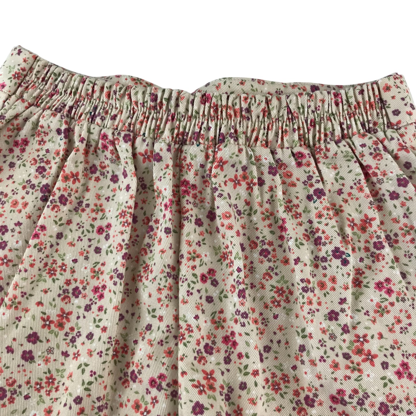 Tu shorts 6-7 years multicoloured floral design with belt cotton
