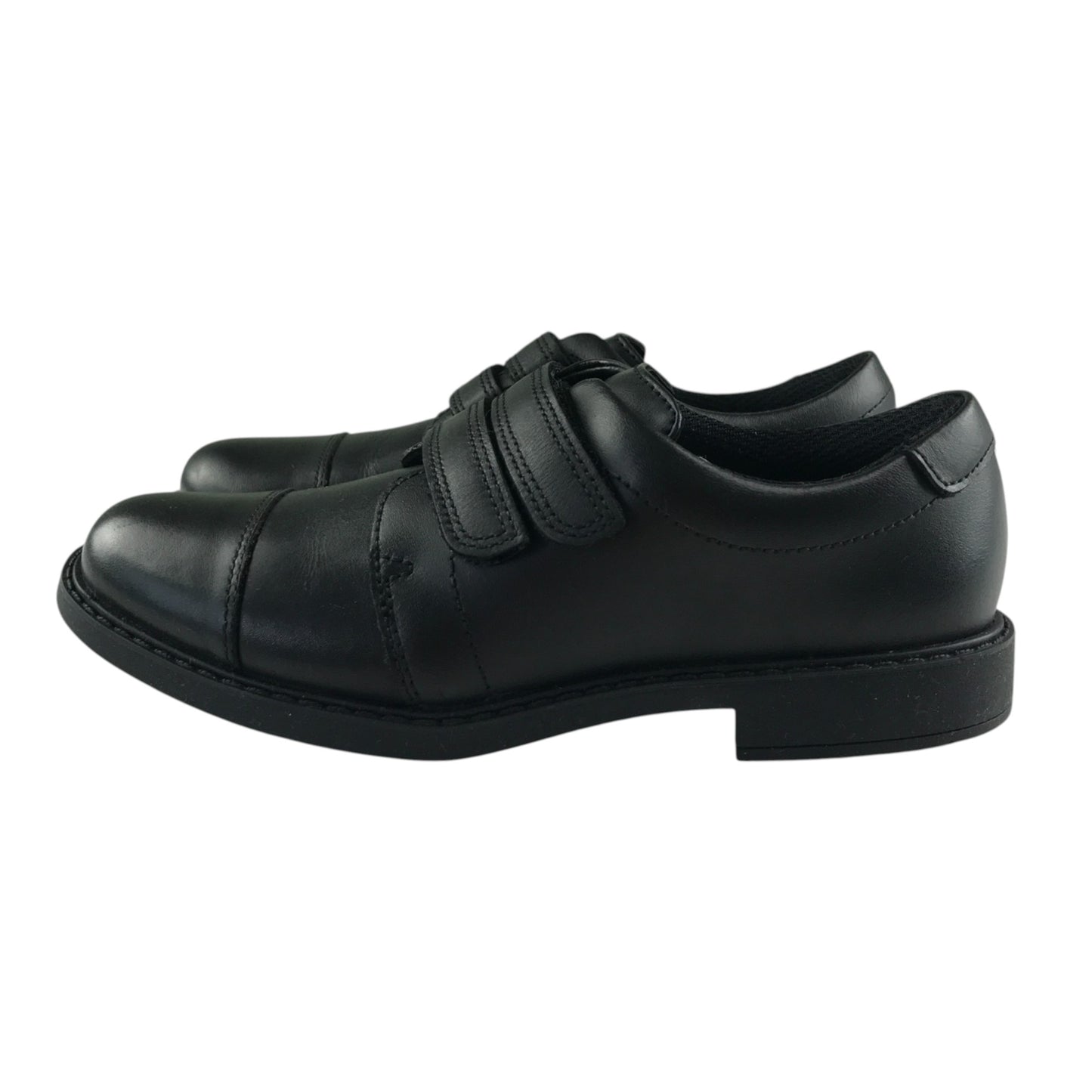 Clark's Black Leather School Shoes Size 1 junior