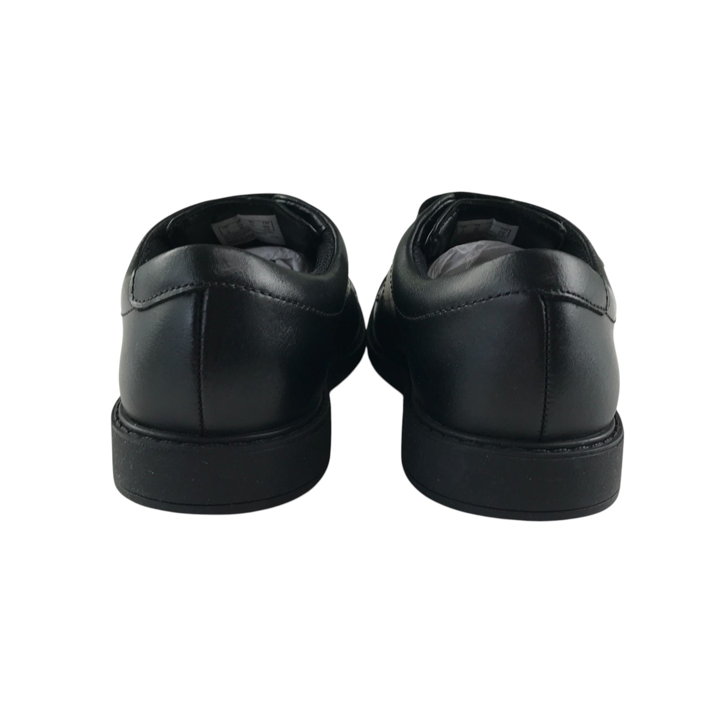 Clark's Black Leather School Shoes Size 1 junior