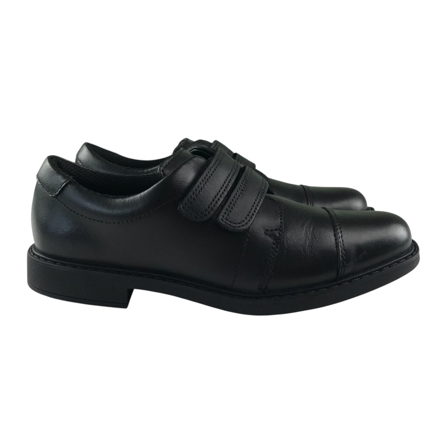 Clark's Black Leather School Shoes Size 1 junior