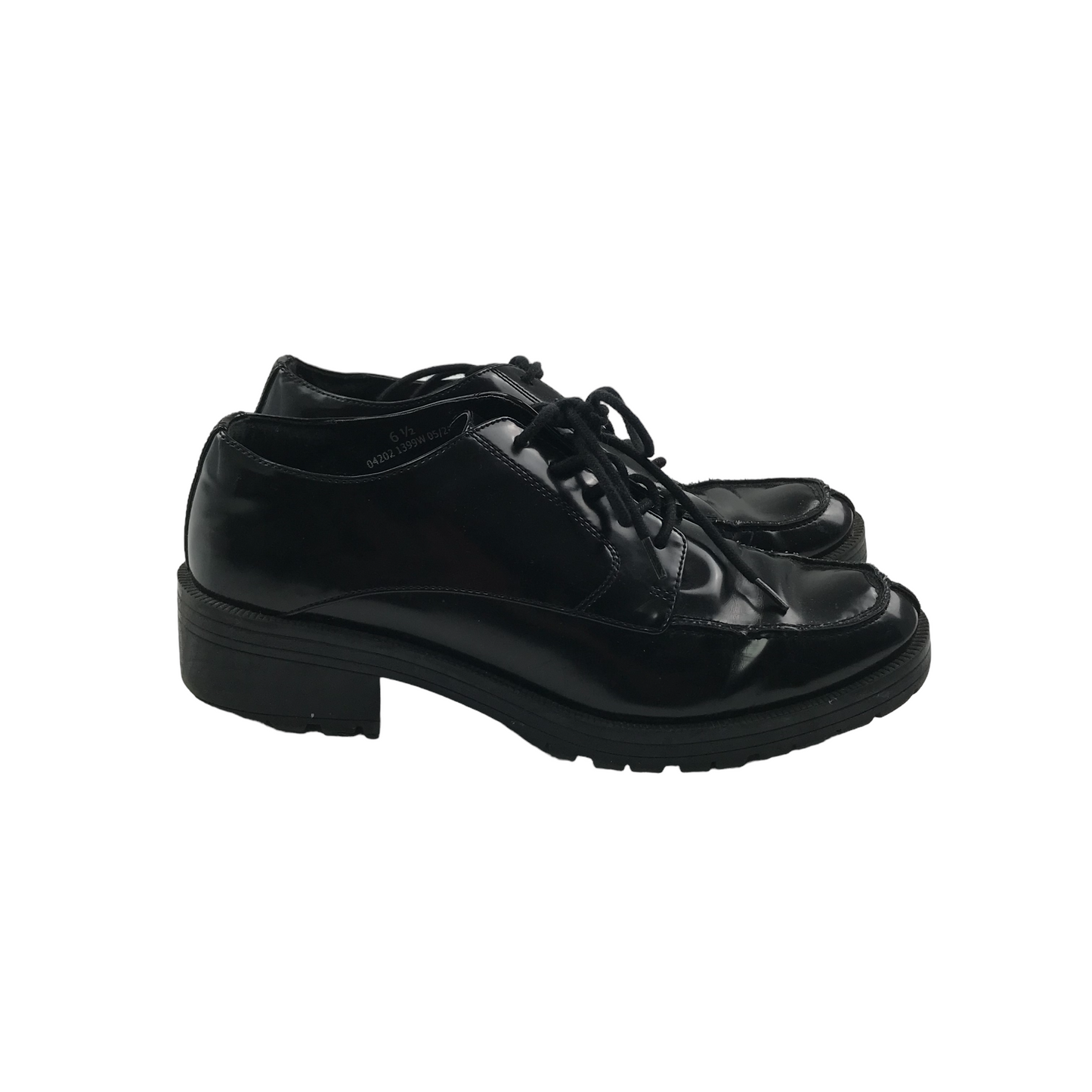 M&S Black Wide Fit Shoes Shoe Size 6.5