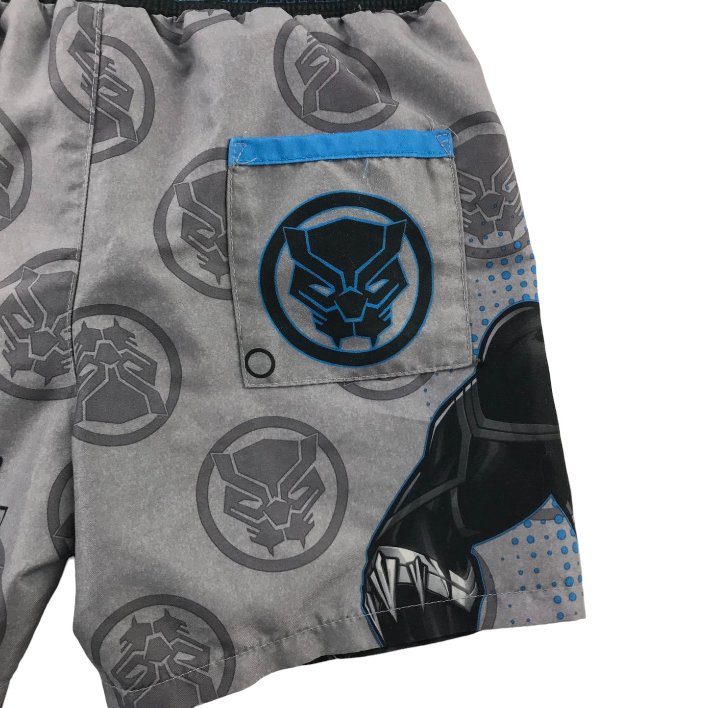 F&F Swim Trunks Age 5 Grey Marvel Black Panther Shorts