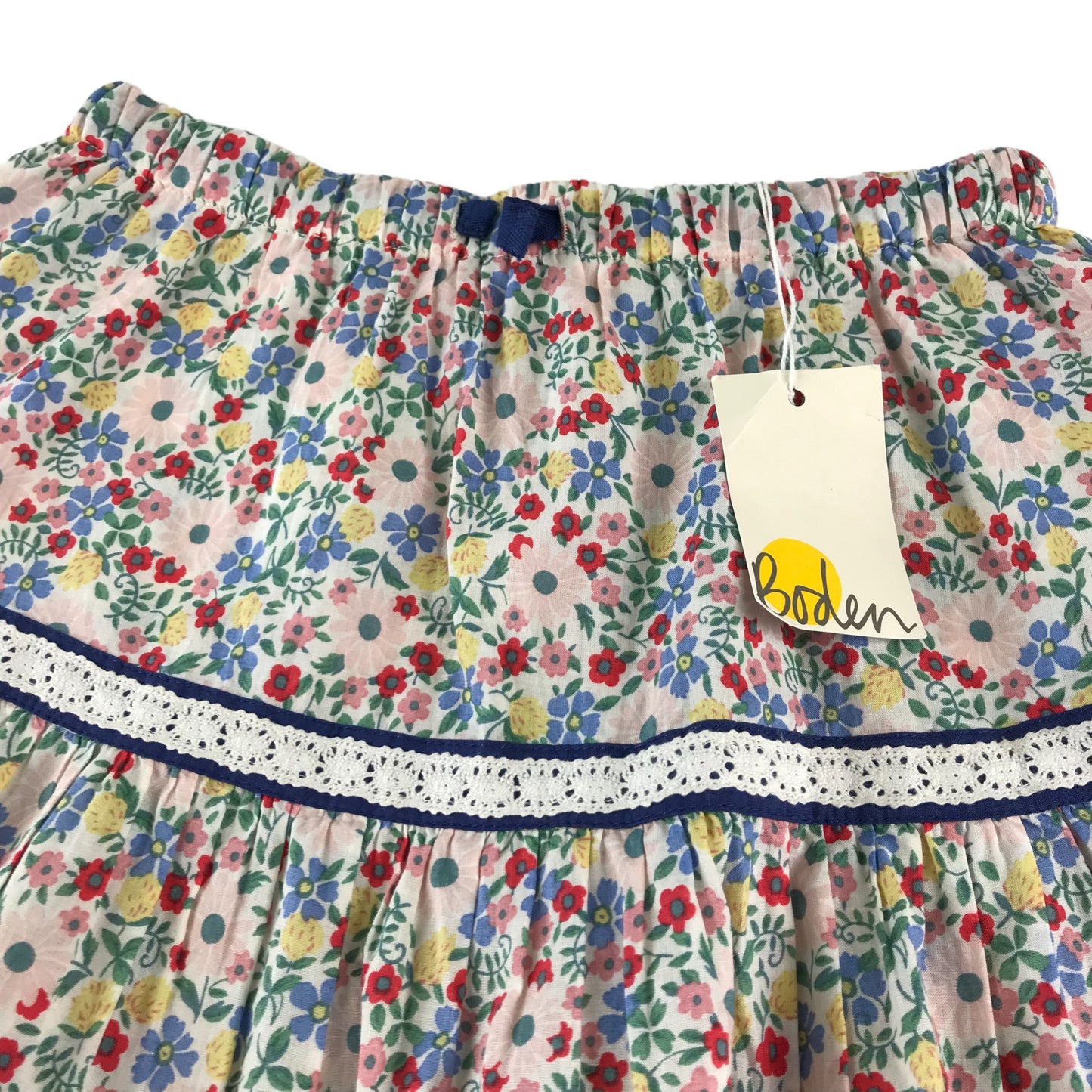 Boden skirt 9-10 years multicolour floral cotton