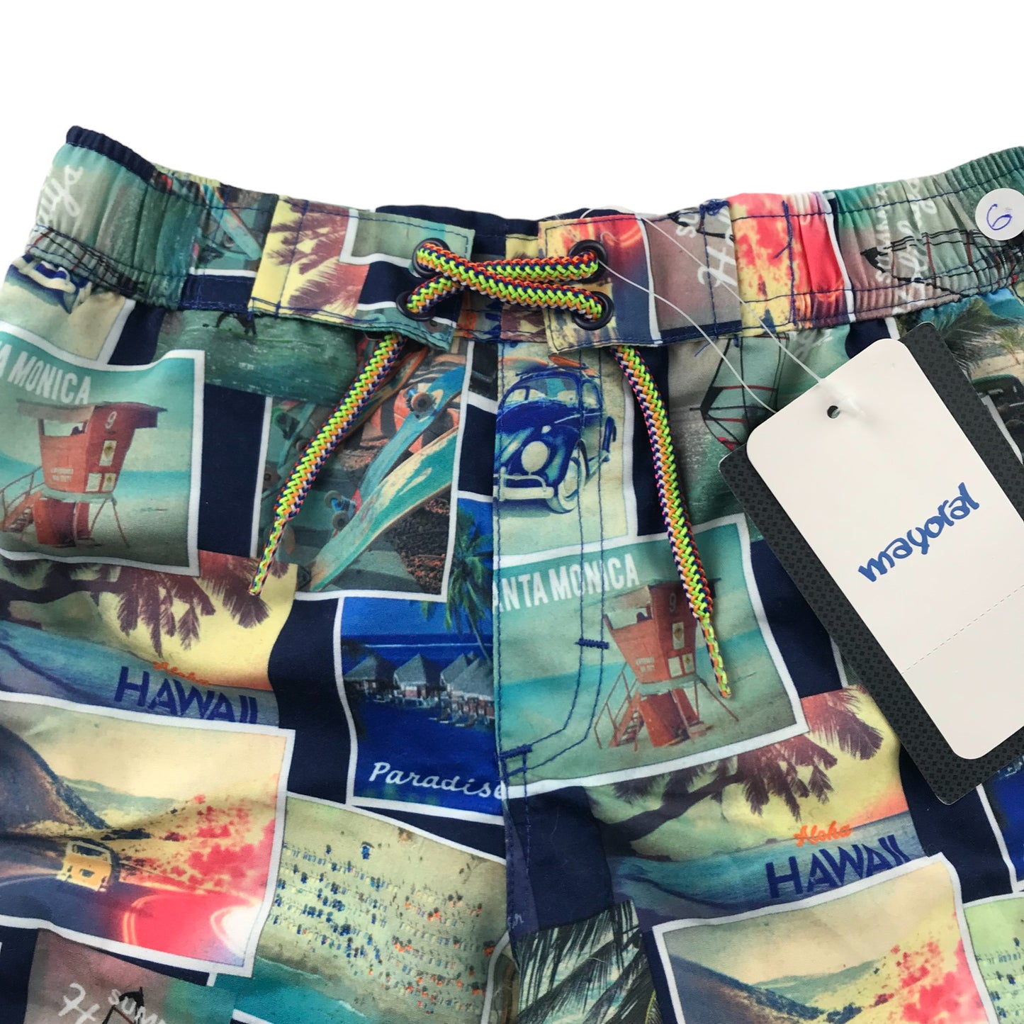 Mayoral Swim Trunks Age 5-6 Multicoloured Beach Photograph Print