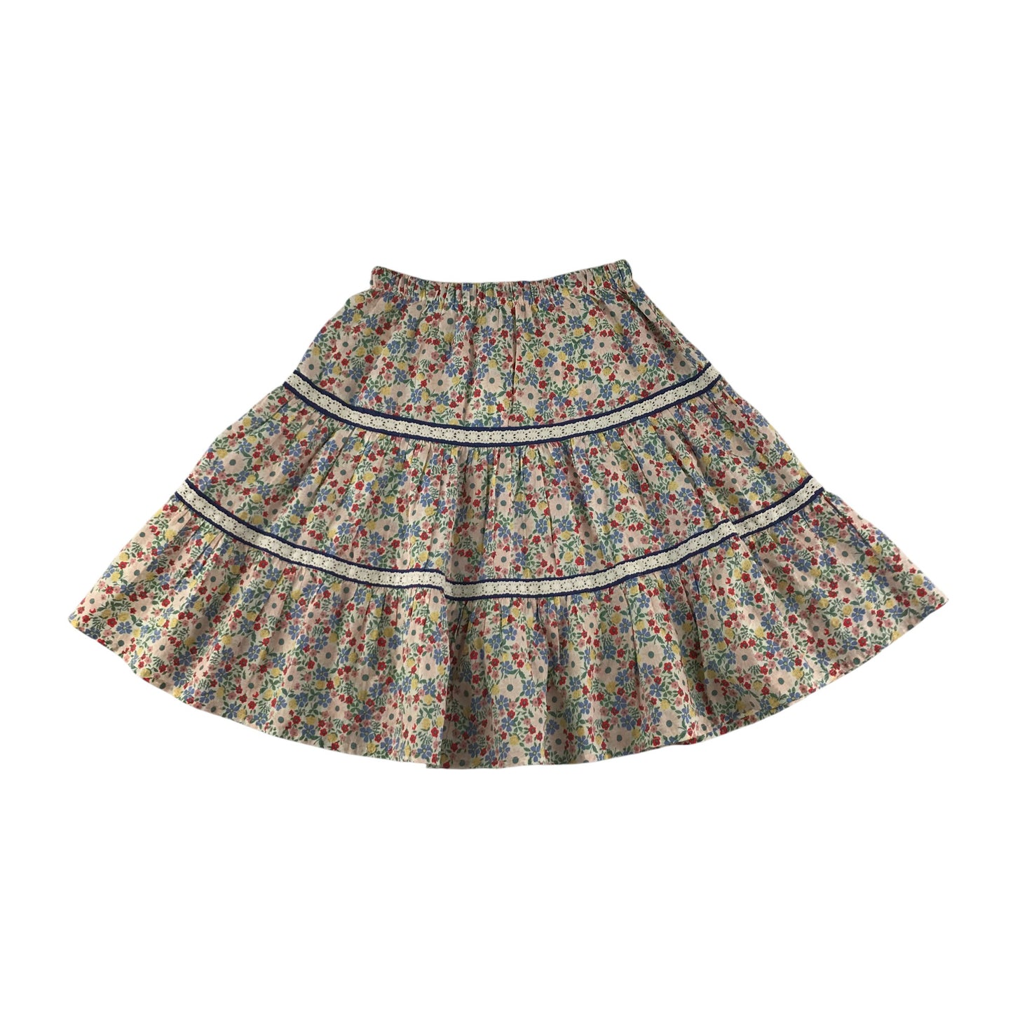 Boden skirt 9-10 years multicolour floral cotton