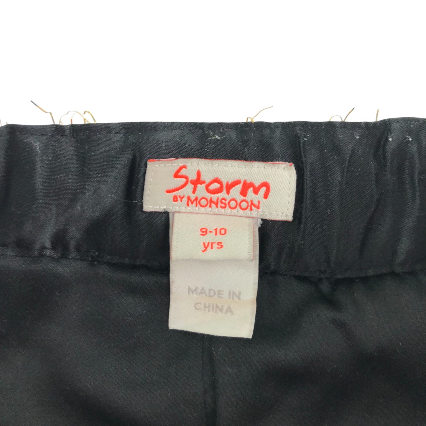 Storm by Monsoon skirt 9-10 years gold and black embroidered