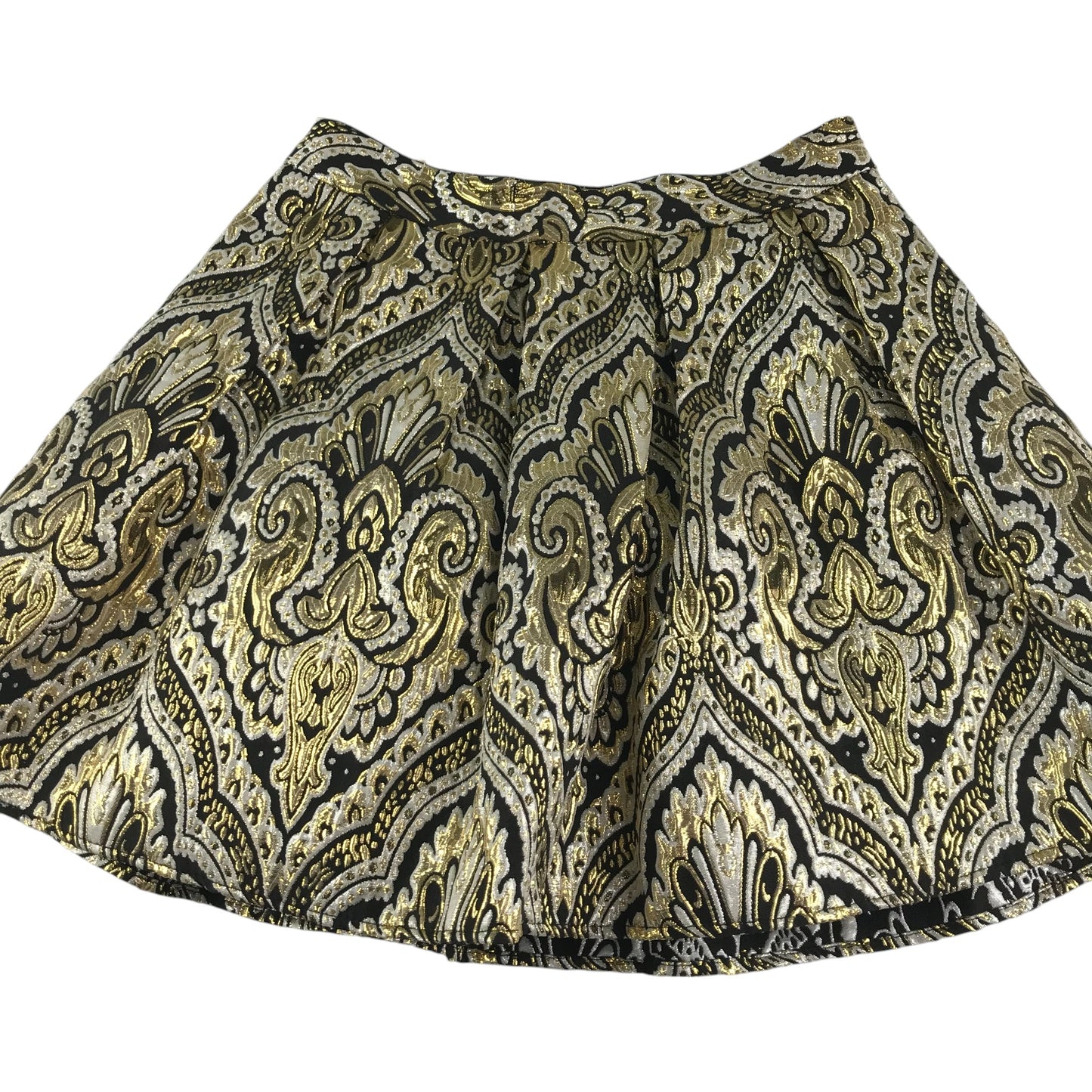 Storm by Monsoon skirt 9-10 years gold and black embroidered