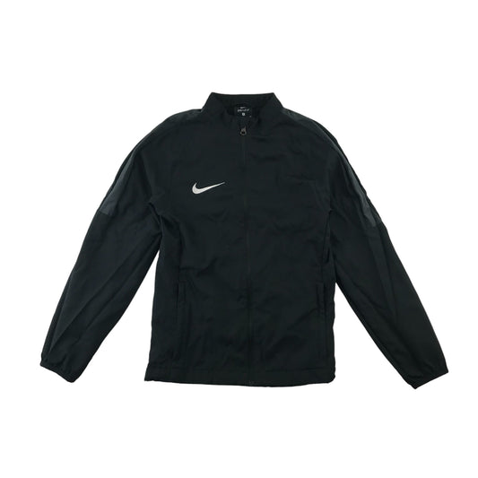 Nike Sweater 8-9 years black sports sweatshirt grey panelled shoulder stripe