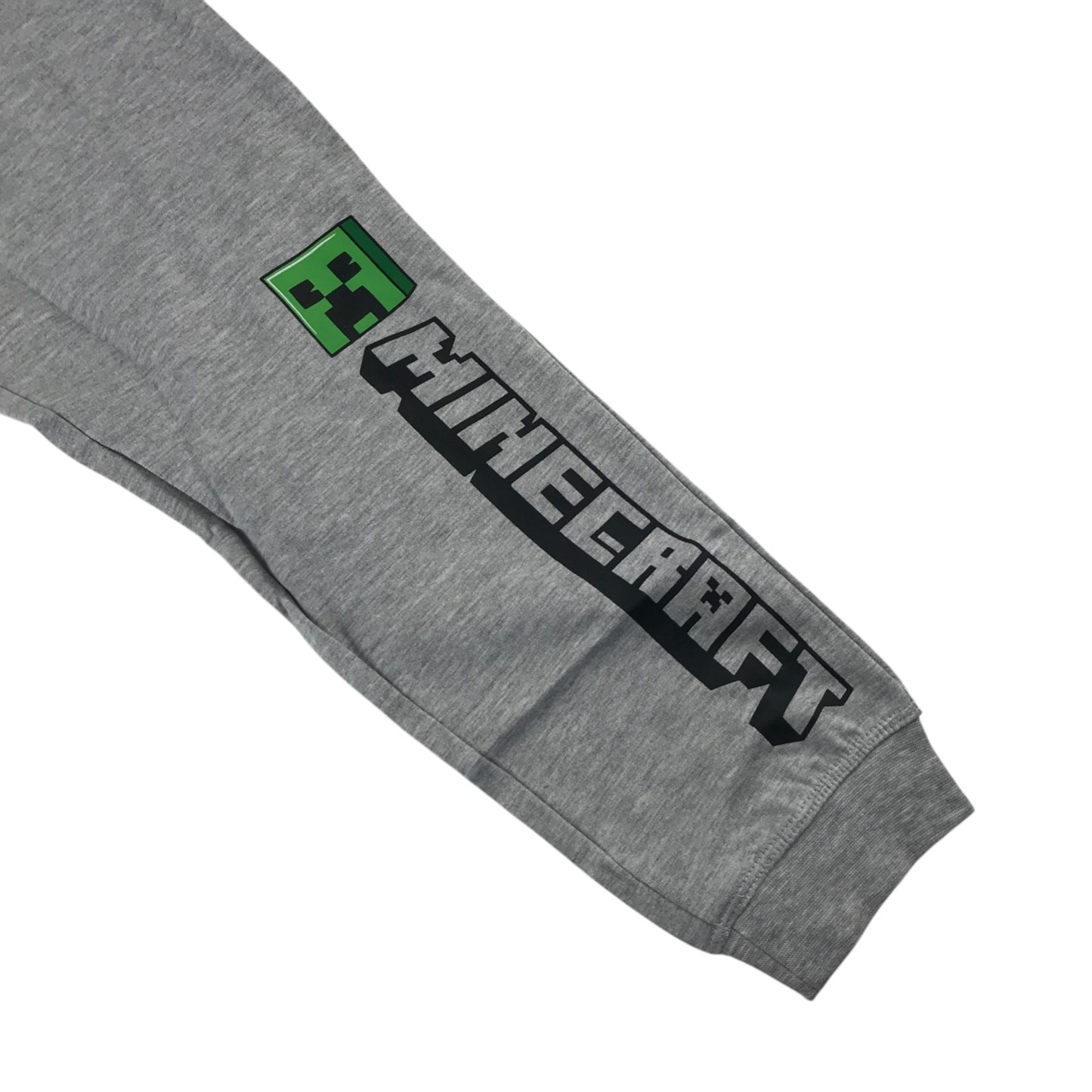 Minecraft official store joggers 9-10 years grey Minecraft text logo elasticated waistband