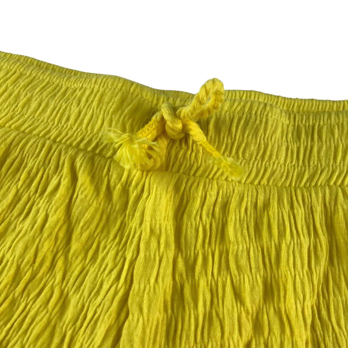 Zara shorts 11-12 years yellow stretchy gathered fabric