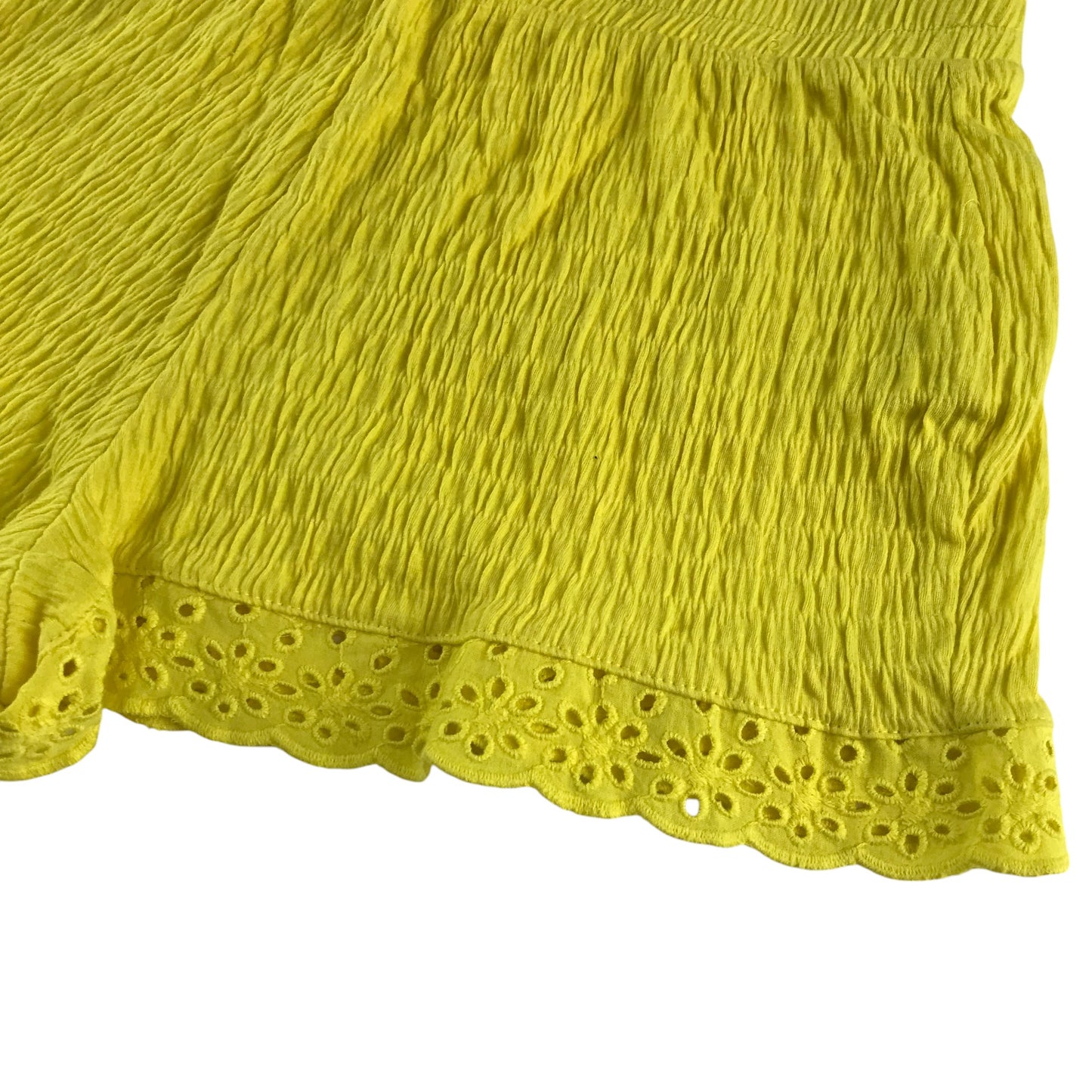 Zara shorts 11-12 years yellow stretchy gathered fabric