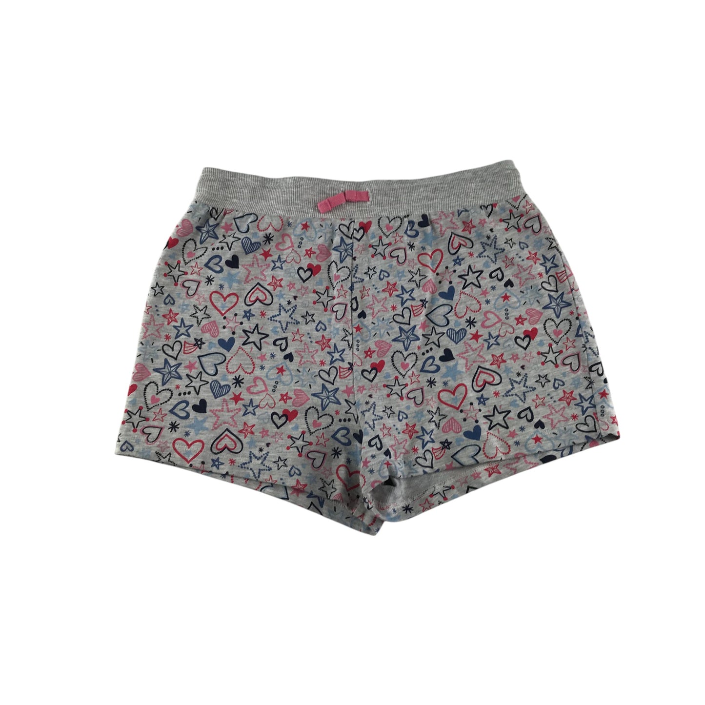 George shorts 12-13 years grey love heart print pattern jersey