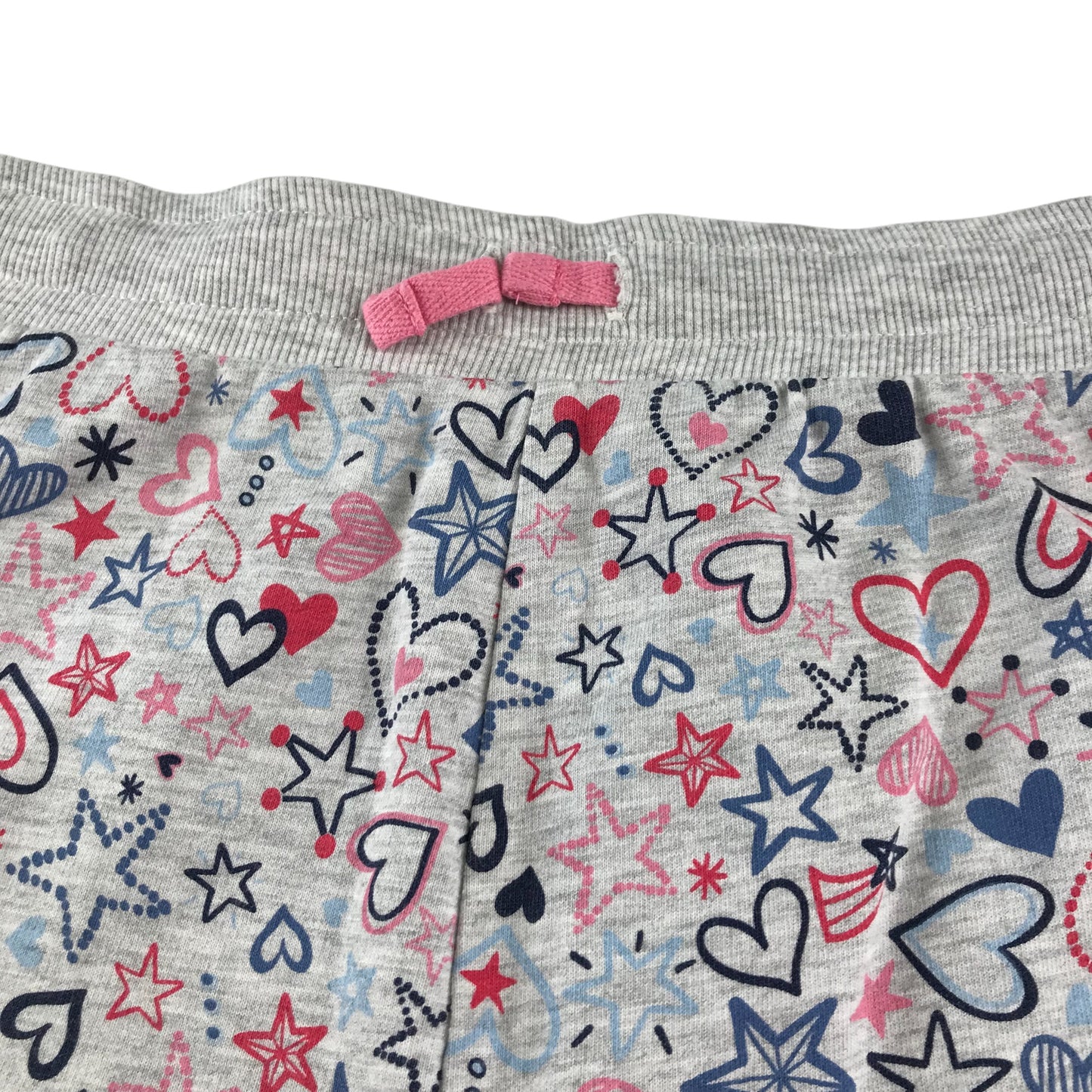 George shorts 12-13 years grey love heart print pattern jersey