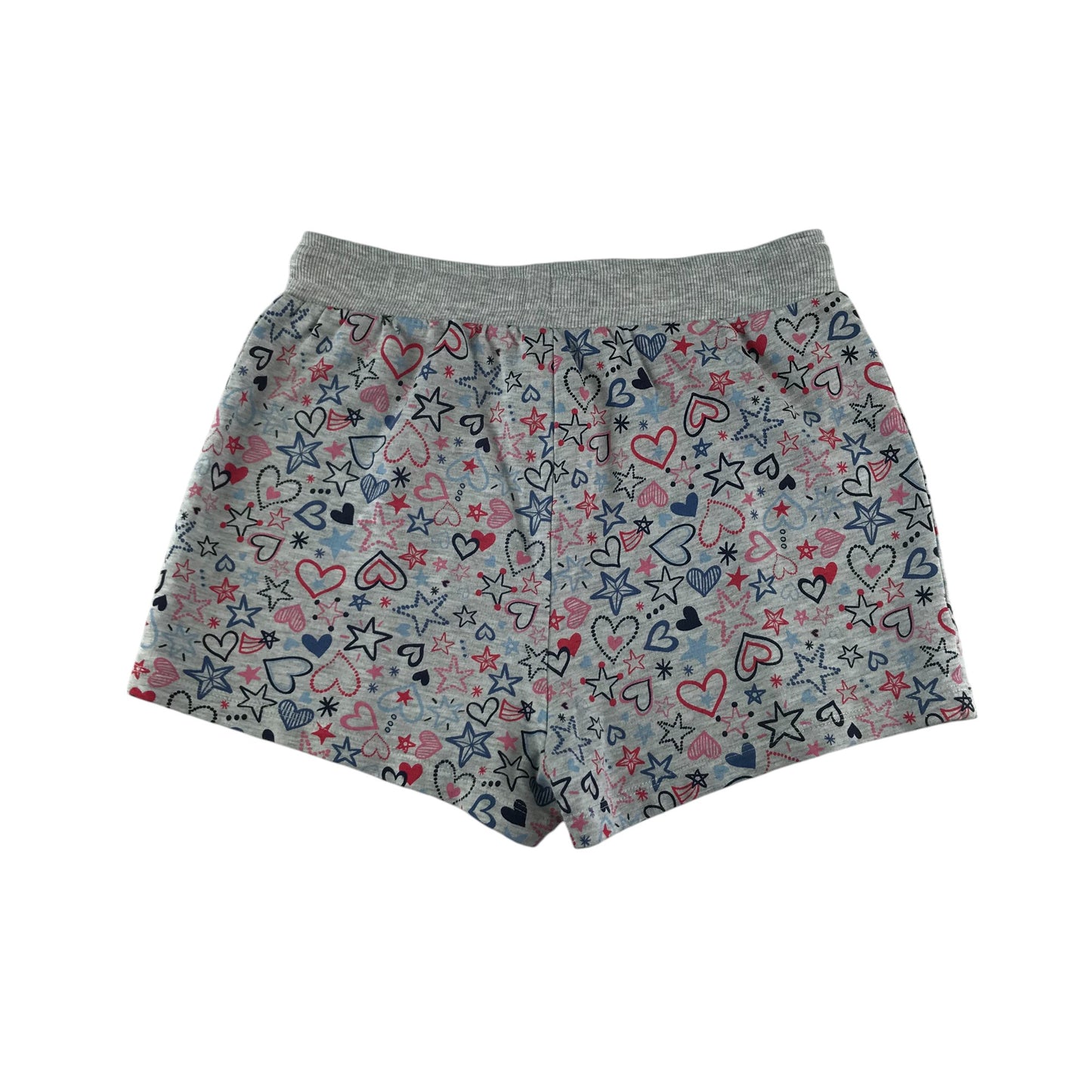 George shorts 12-13 years grey love heart print pattern jersey