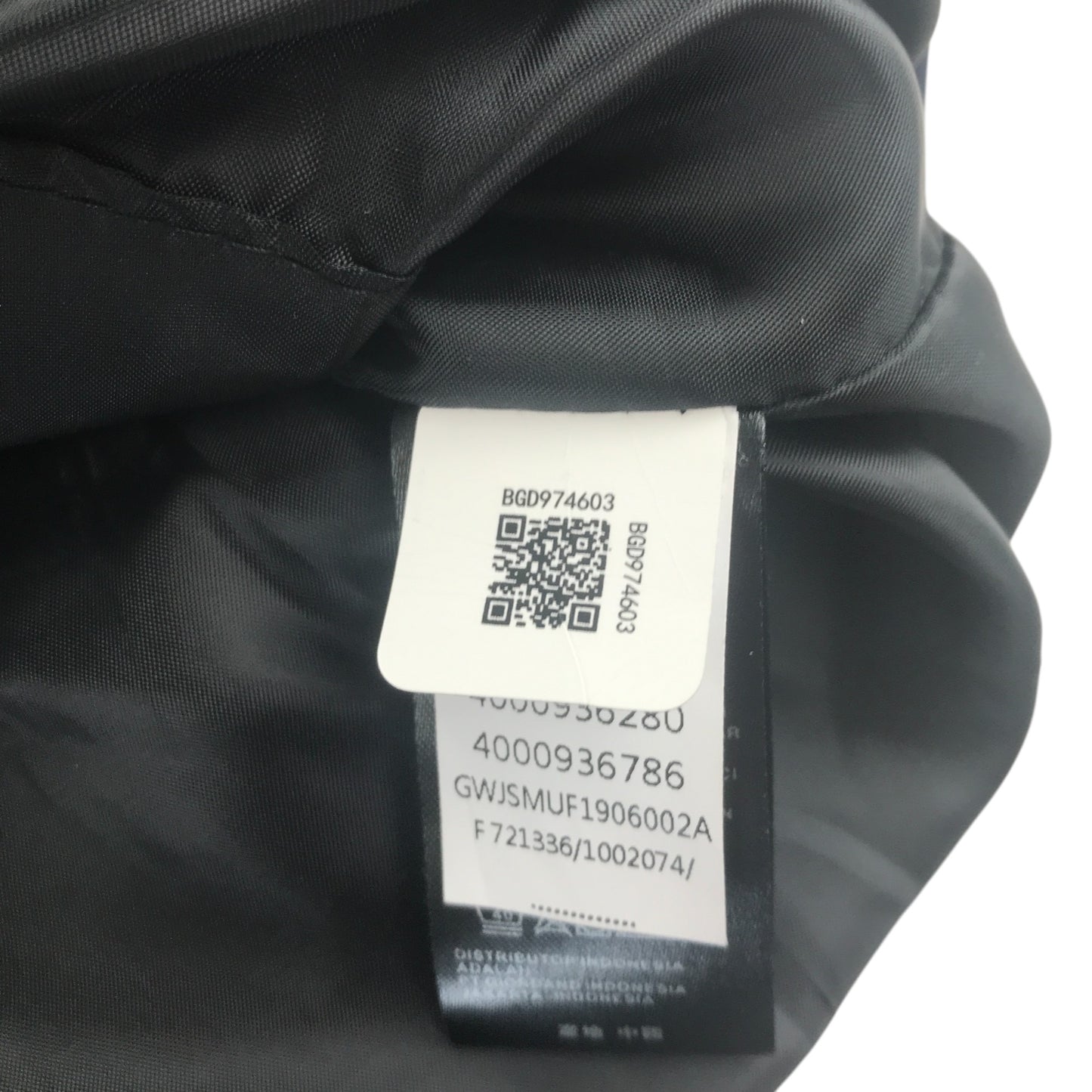The North Face jacket men's size S black and blue panelled puffer
