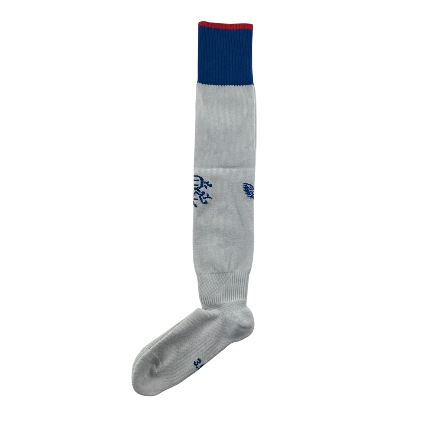 Castore Rangers FC Football Socks - White with Blue Top and Red Stripe