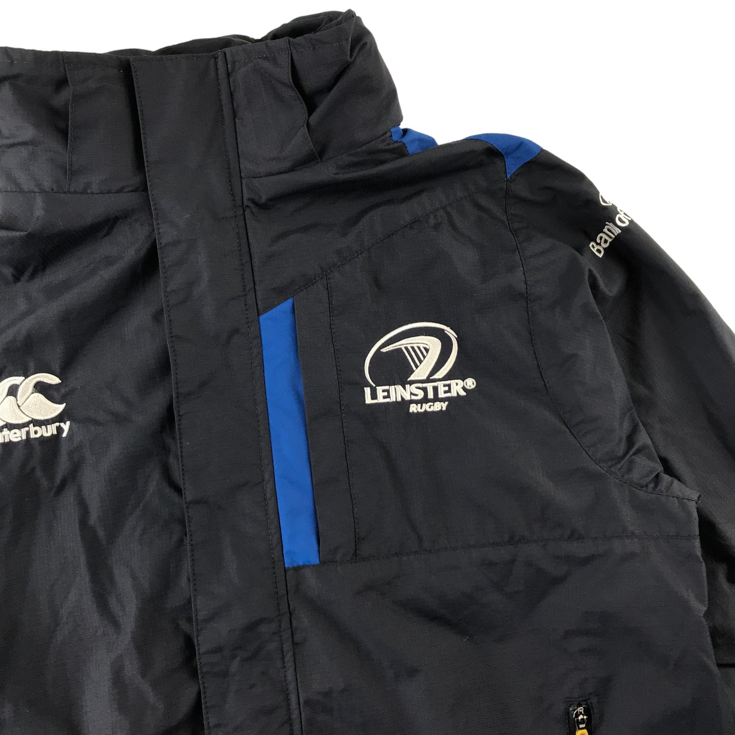 Canterbury light jacket 10 years navy Leinster rugby mesh lined