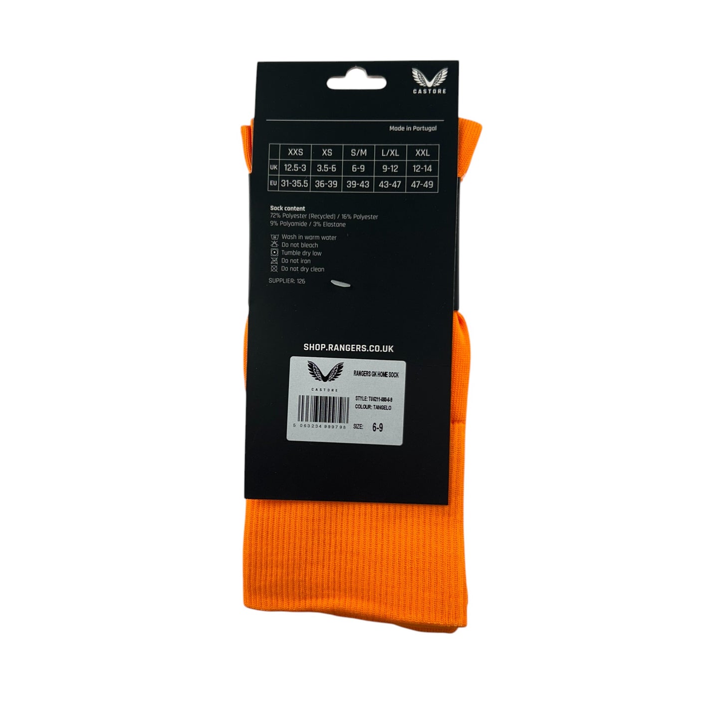 Castore Rangers FC Football Socks - Orange