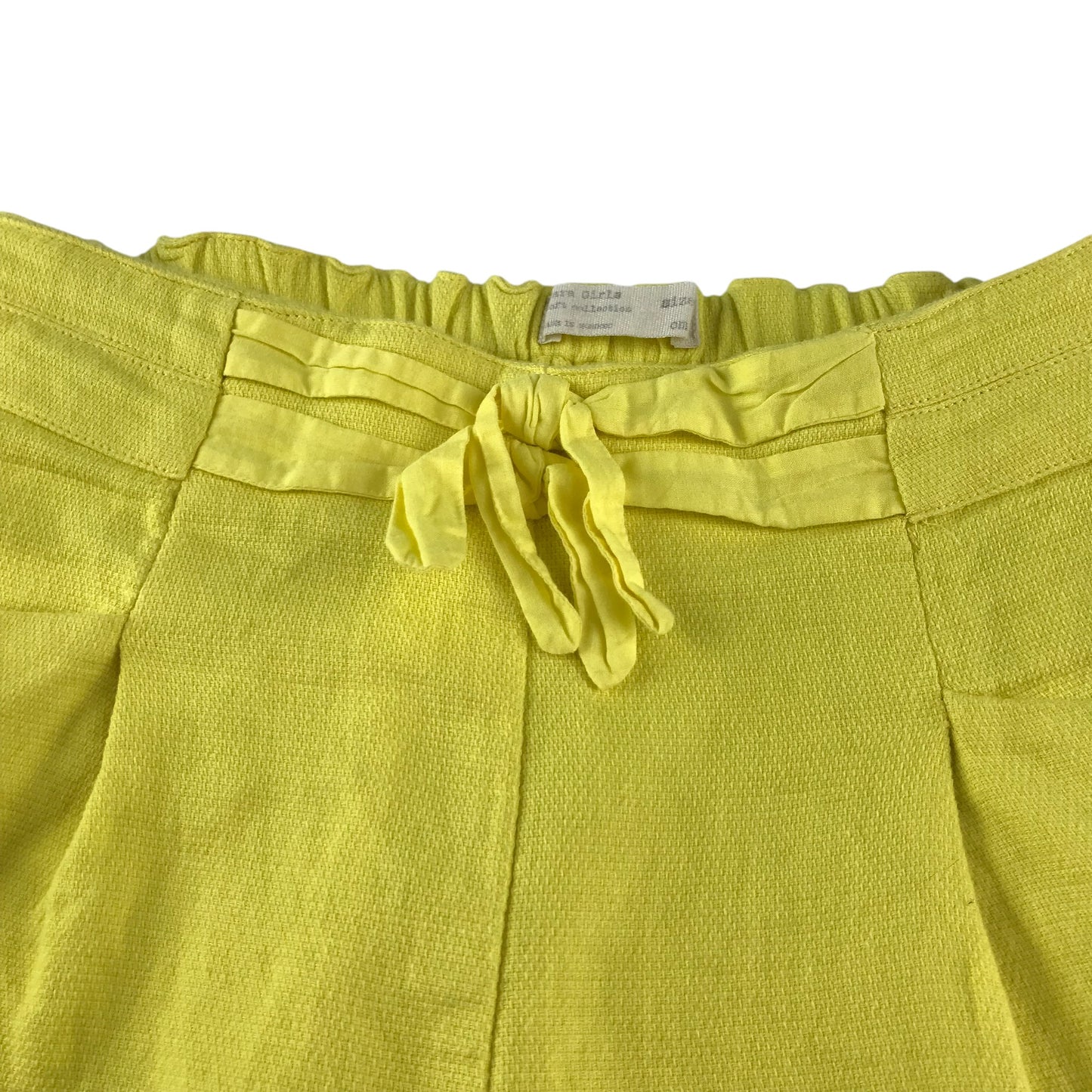 Zara shorts 13-14 years yellow jersey