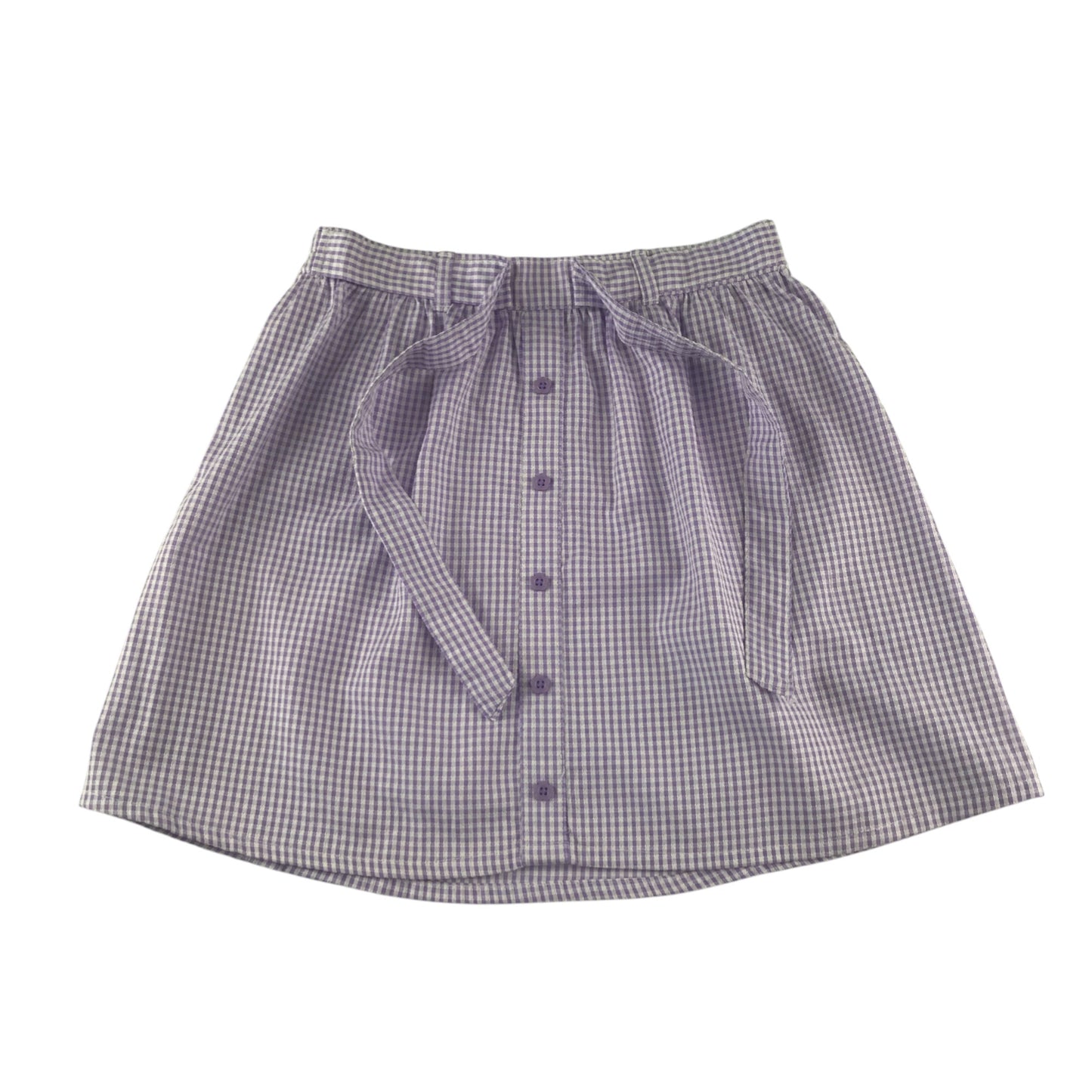 Tu blouse and skirt set 8-9 years lilac summer gingham school bundle