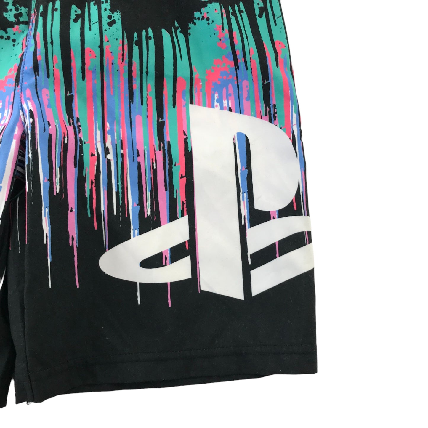 Tu Swim Trunks Age 9-10 Black PlayStation Shorts