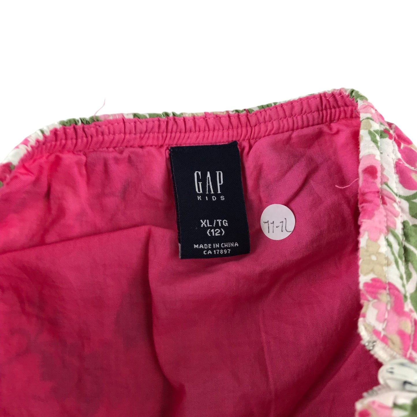 GAP skirt 11-12 years pink floral cotton