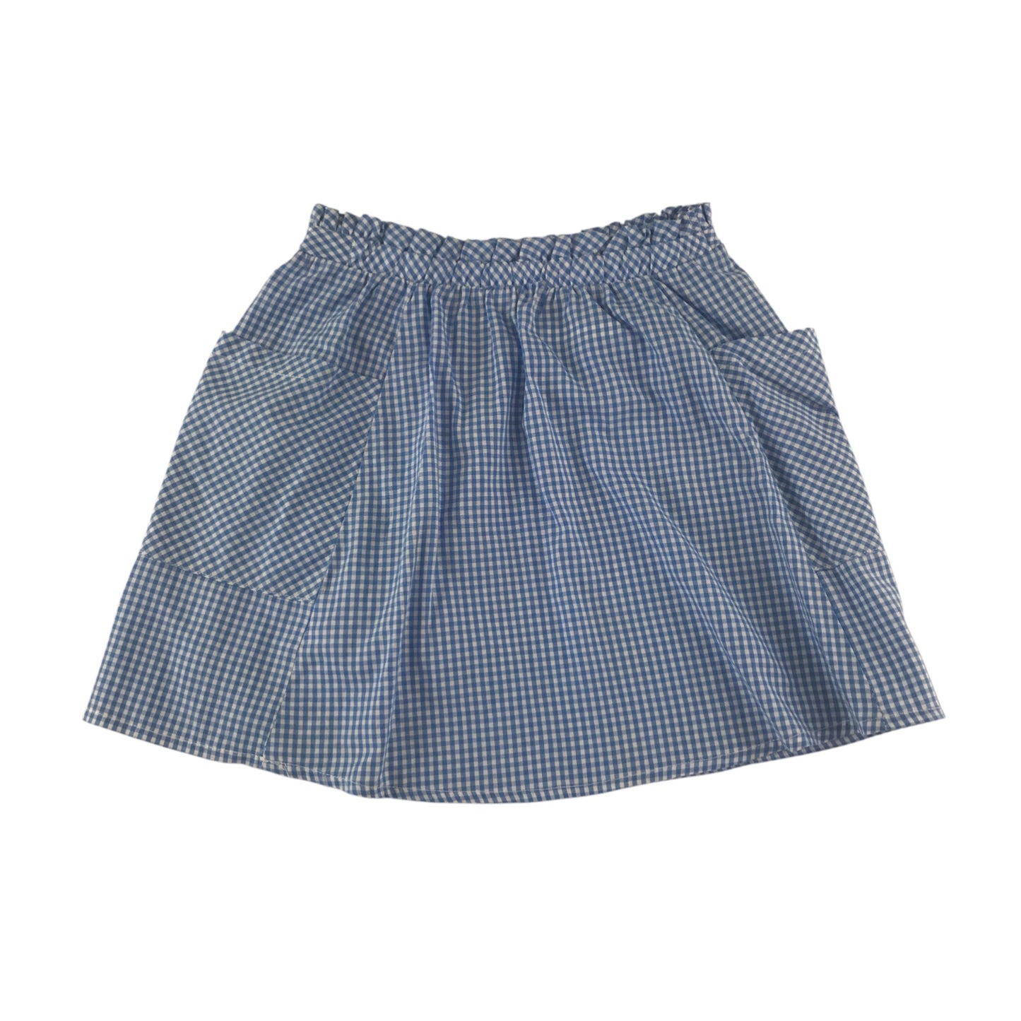 George school summer gingham skirt 5-6 years elasticated waistband and pockets
