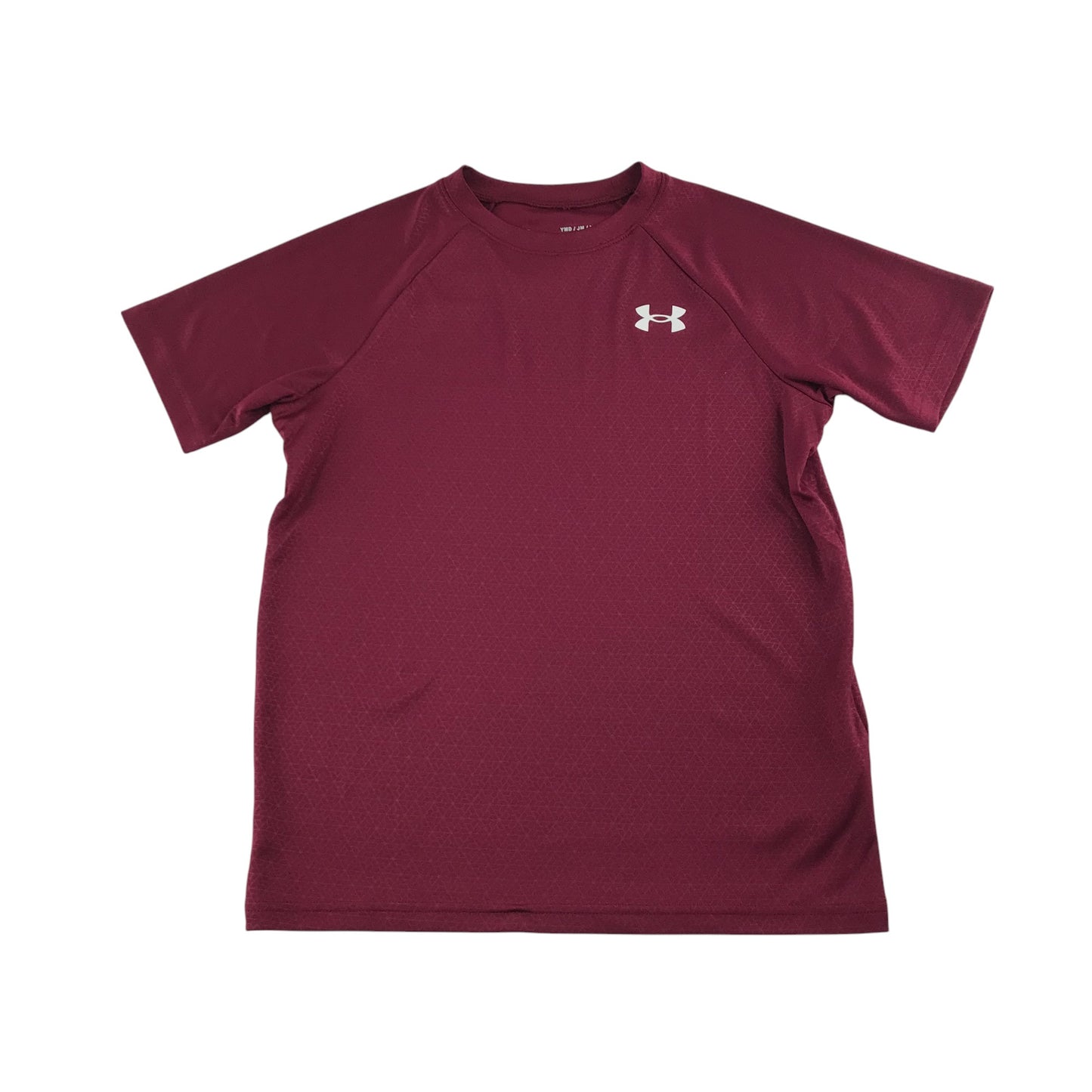 Under Armour sport top 9-11 years burgundy short sleeve loose fit