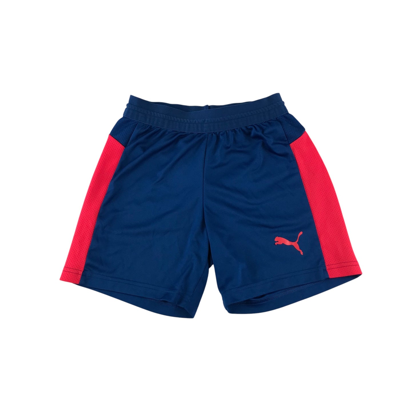 Puma sport shorts 7-8 yeas blue and neon red