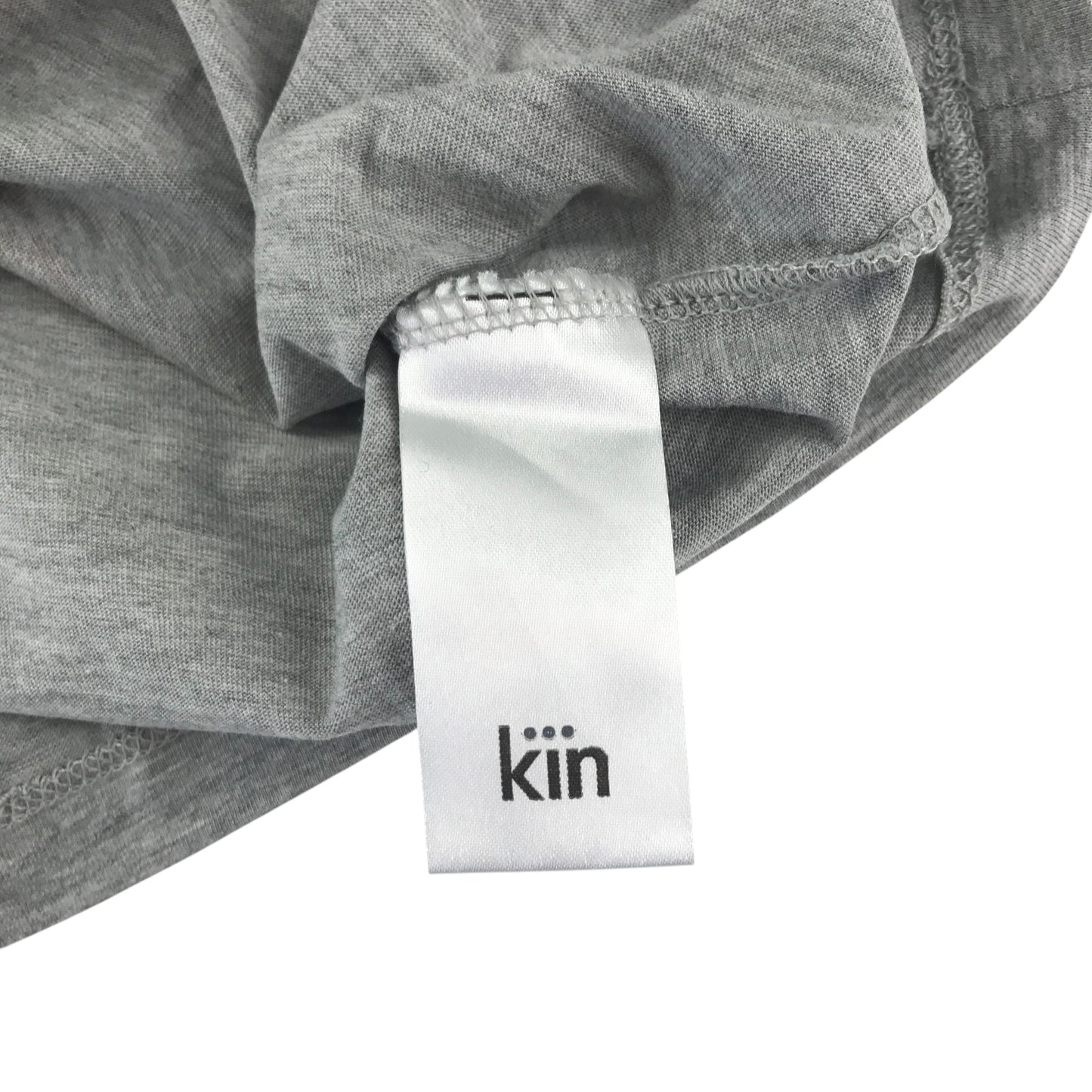 Kin T-Shirt 7-8 years grey short sleeve with block colour print