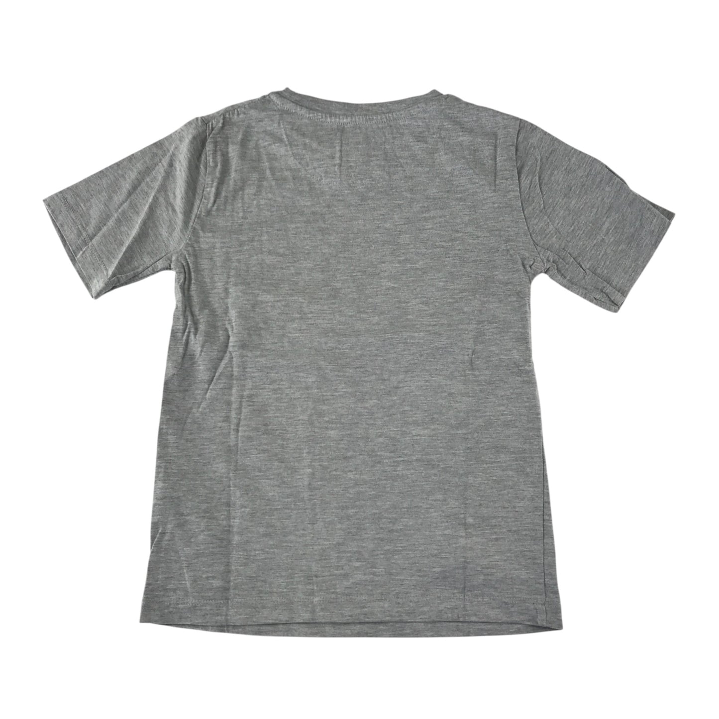 Kin T-Shirt 7-8 years grey short sleeve with block colour print