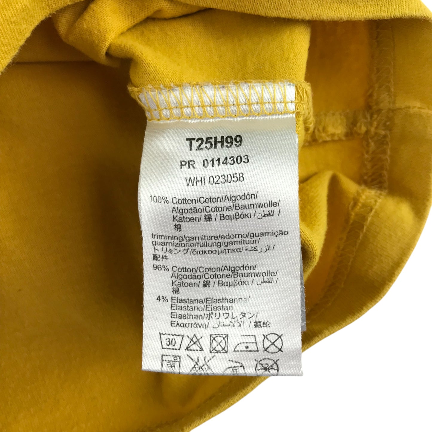 Timberland t-shirt 4-5 years yellow long sleeve cotton