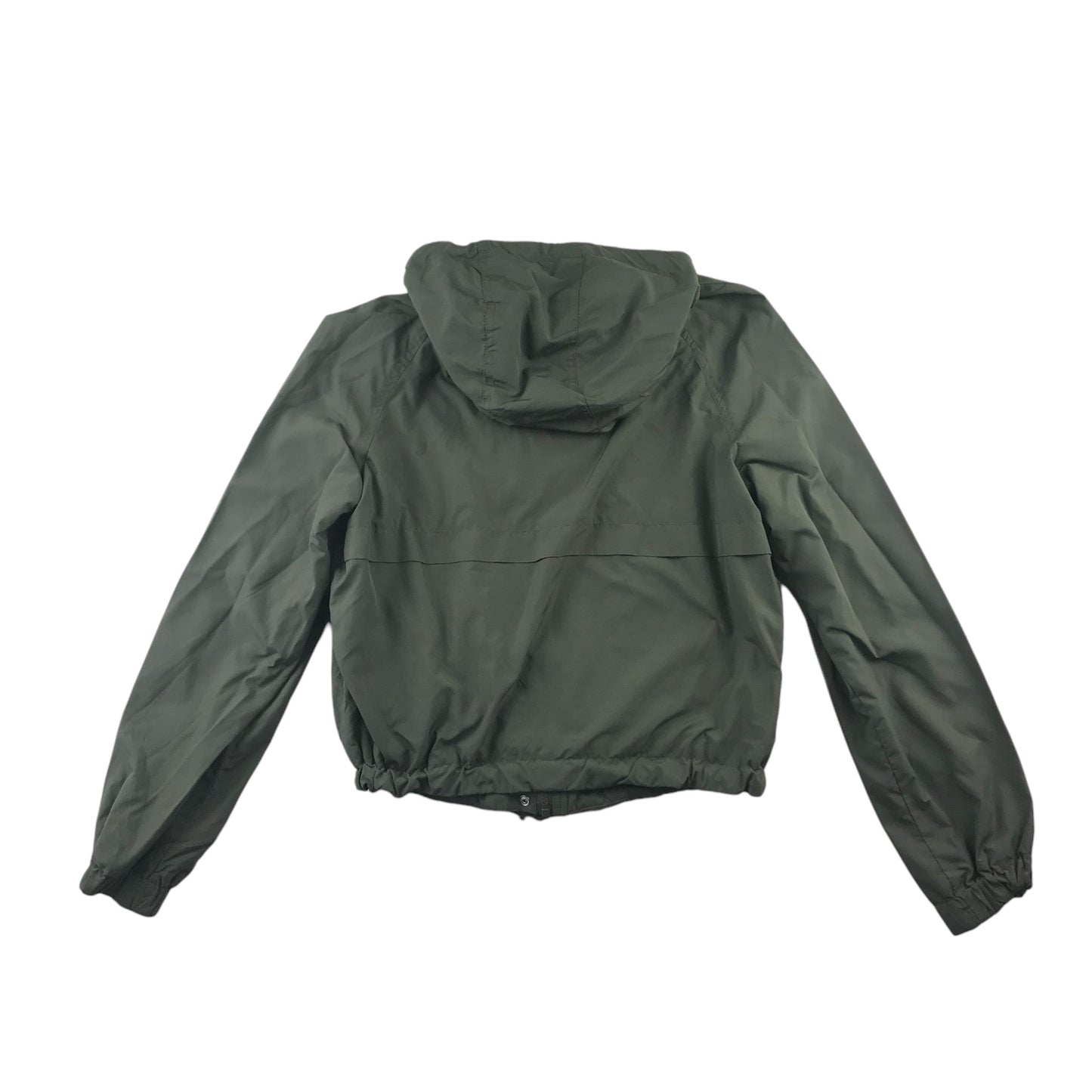H&M light jacket women's size EUR 32 khaki green cropped over sized