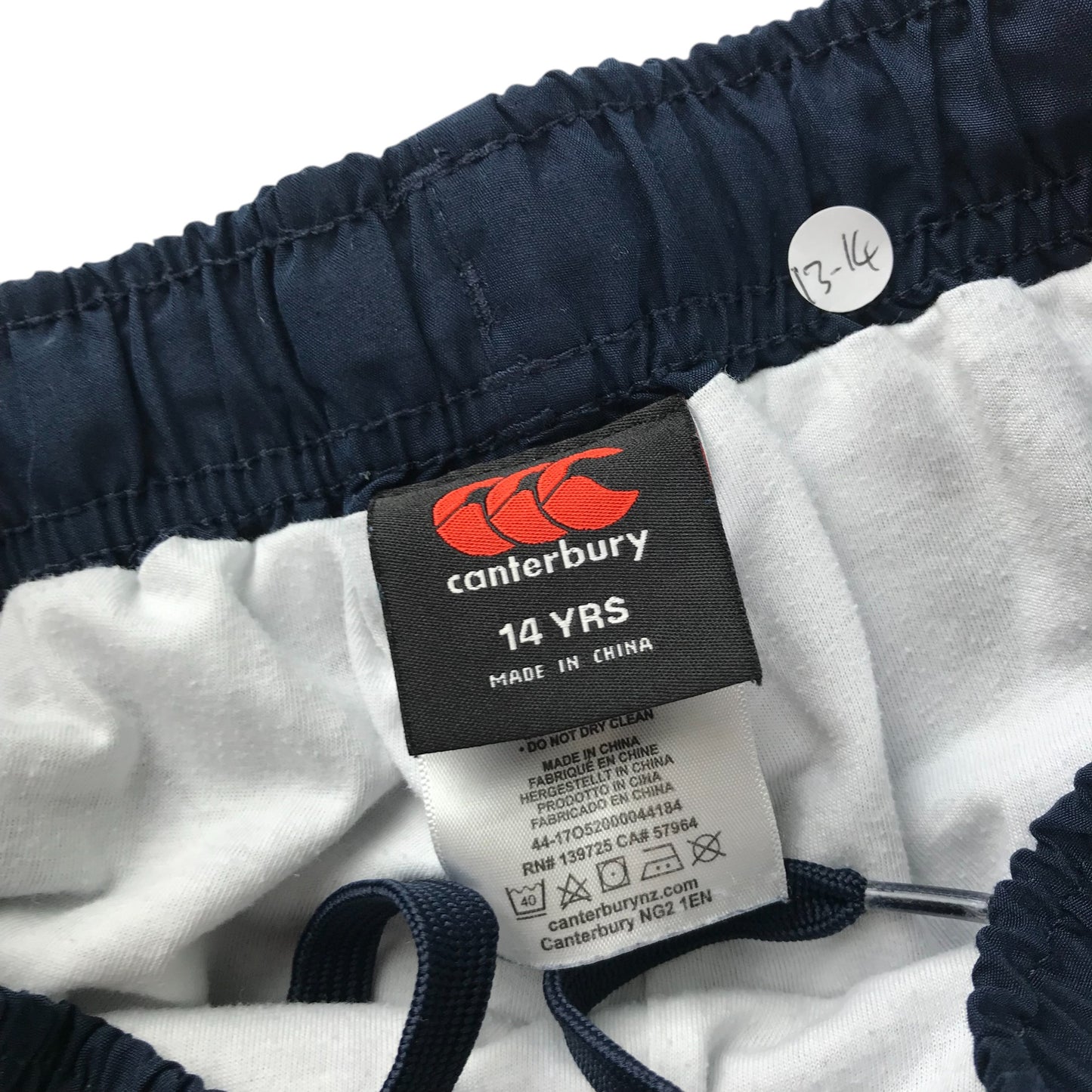 Canterbury joggers 13-14 years navy blue outdoorsy windbreakers