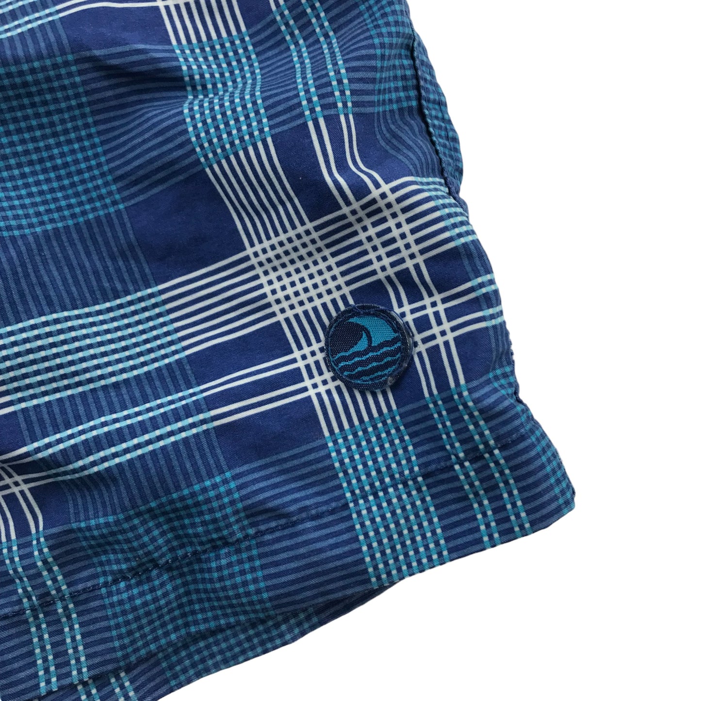 F&F Swim Trunks Size Men S Blue Check Pattern Shorts